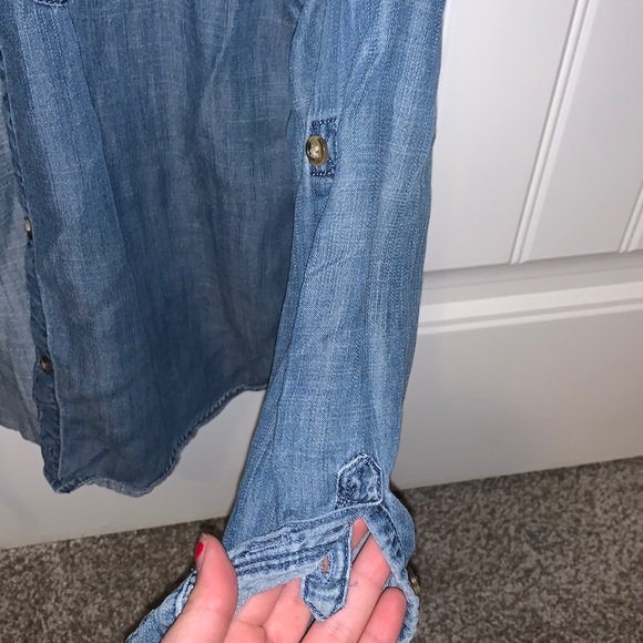 Button-Up denim Shirt - Picture 3 of 5